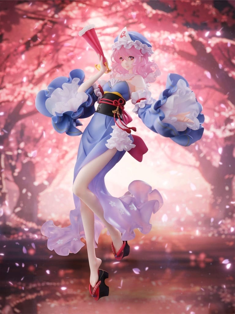 Yuyuko Saigyouji 1/6 PVC Figure (illustration by ideolo) - F:NEX / Furyu - Approx. 30 cm (Used)