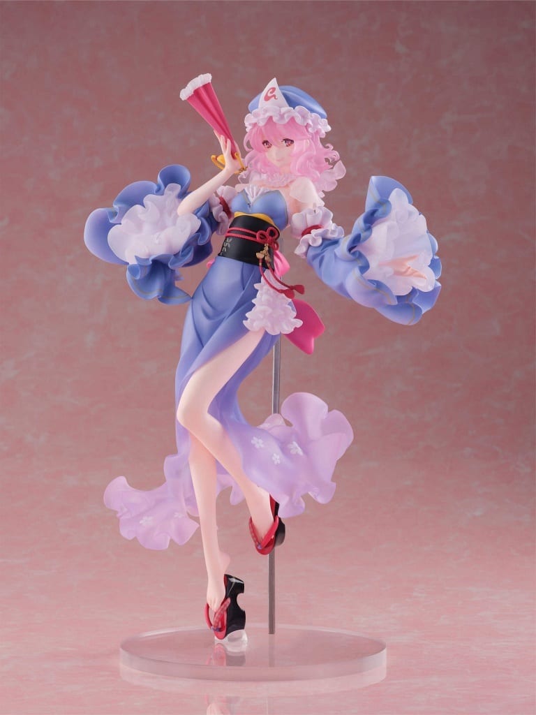 Yuyuko Saigyouji 1/6 PVC Figure (illustration by ideolo) - F:NEX / Furyu - Approx. 30 cm (Used)