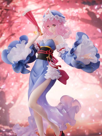 Yuyuko Saigyouji 1/6 PVC Figure (illustration by ideolo) - F:NEX / Furyu - Approx. 30 cm (Used)