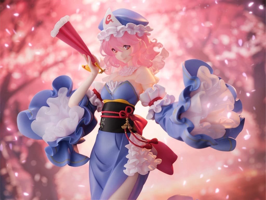 Yuyuko Saigyouji 1/6 PVC Figure (illustration by ideolo) - F:NEX / Furyu - Approx. 30 cm (Used)