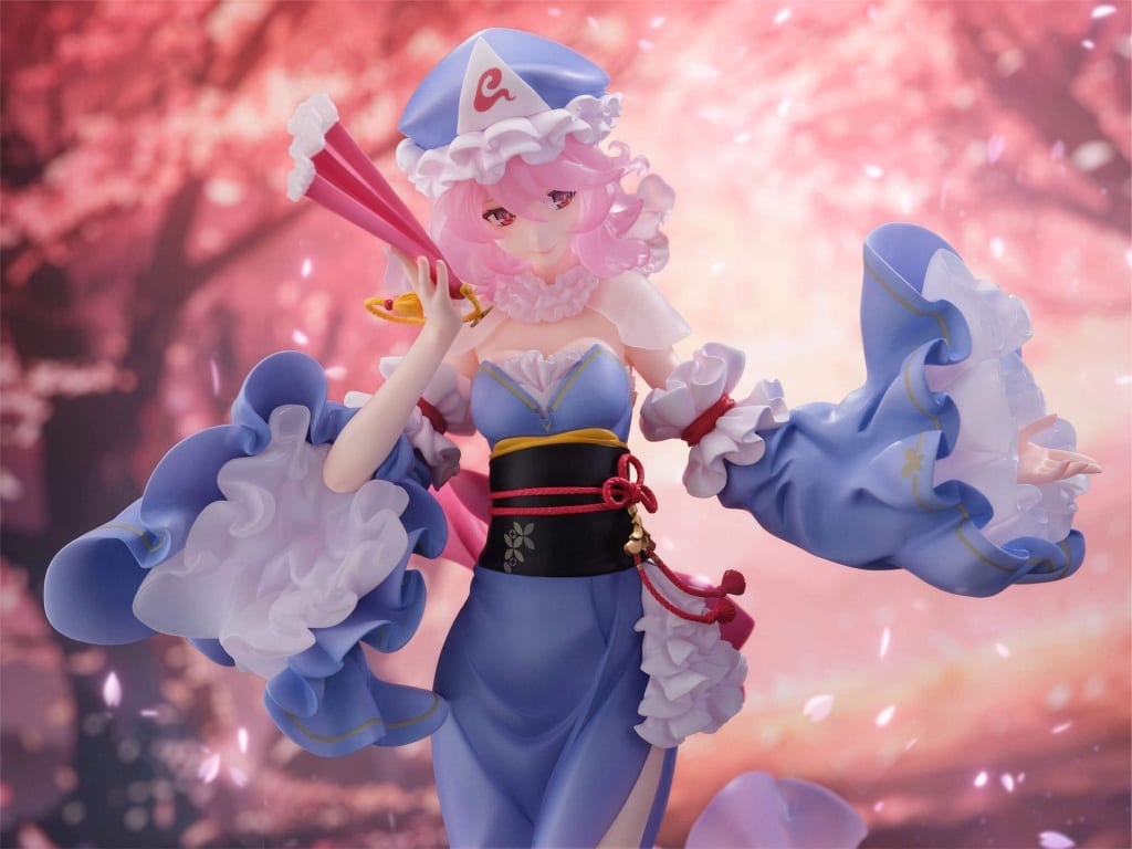 Yuyuko Saigyouji 1/6 PVC Figure (illustration by ideolo) - F:NEX / Furyu - Approx. 30 cm (Used)