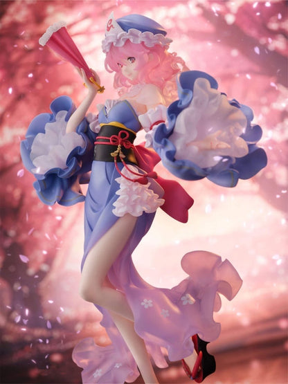 Yuyuko Saigyouji 1/6 PVC Figure (illustration by ideolo) - F:NEX / Furyu - Approx. 30 cm (Used)