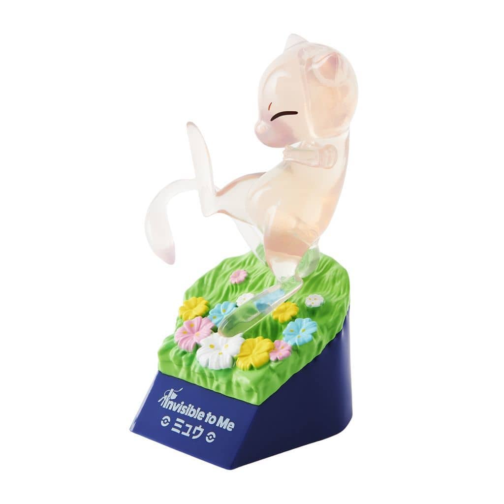 Mew Clear Figure - Pokémon Center Exclusive "Invisible to Me" Clear Material Figure - 8.7×6.5×11.4 cm (3.4×2.6×4.5 in)