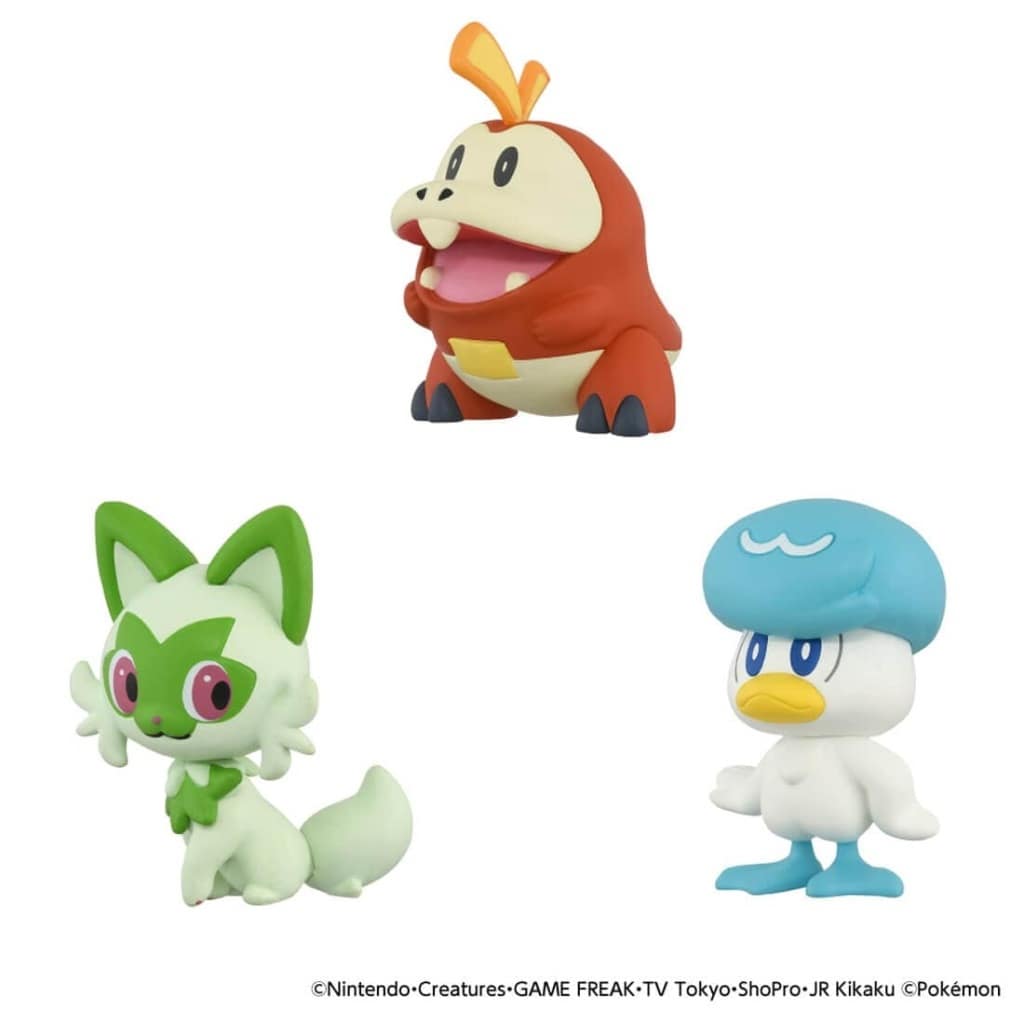 Pokémon 30th Anniversary Moncolle Starter Three-Pokemon Set (Paldea) MonColle Monster Collection - Takara Tomy (Used)