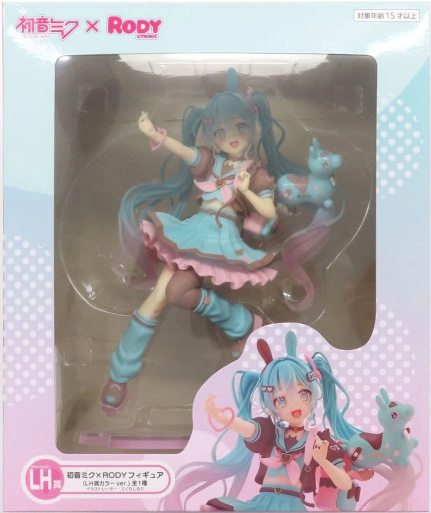 Hatsune Miku × RODY LH Prize Color Version Figure - Taito Last Happy (LH) Award, Approx. 18cm, Illustrator Sakura Shiori (Pre-owned)