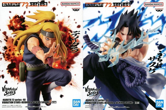 Naruto VIBRATION STARS Deidara & Sasuke Uchiha Figure Set of 2