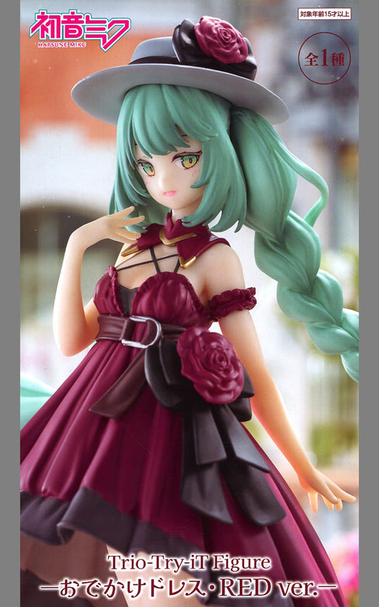 Hatsune Miku Trio-Try-iT Figure - Odekake Dress RED ver. 19cm (Pre-owned) - Furyu