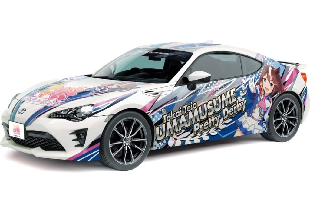1/24 ZN6 TOYOTA 86 '16 Itasha Model Kit (Aoshima) — Umamusume Pretty Derby Tokai Teio & Mejiro McQueen Decal Set (Used)