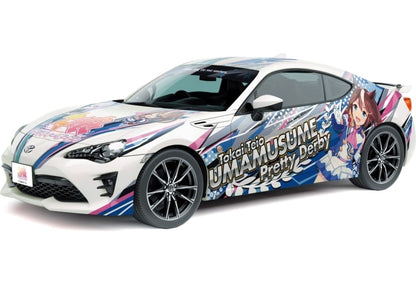 1/24 ZN6 TOYOTA 86 '16 Itasha Model Kit (Aoshima) — Umamusume Pretty Derby Tokai Teio & Mejiro McQueen Decal Set (Used)