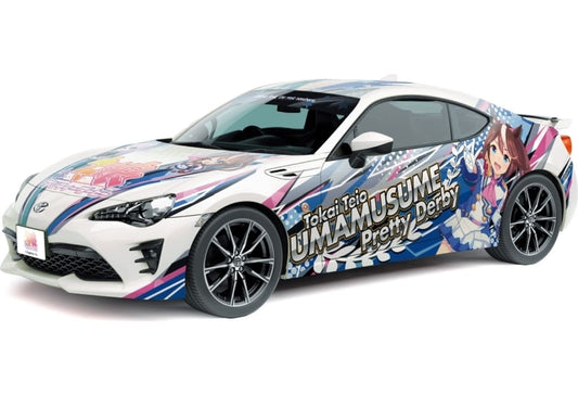 1/24 ZN6 TOYOTA 86 '16 Itasha Model Kit (Aoshima) — Umamusume Pretty Derby Tokai Teio & Mejiro McQueen Decal Set (Used)