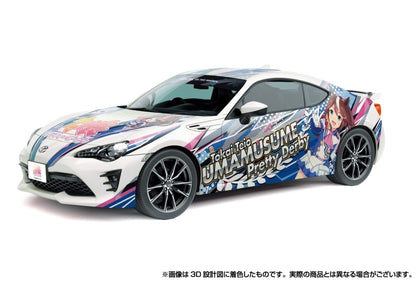 1/24 ZN6 TOYOTA 86 '16 Itasha Model Kit (Aoshima) — Umamusume Pretty Derby Tokai Teio & Mejiro McQueen Decal Set (Used)
