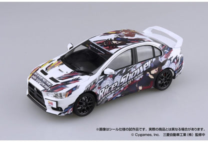 Mihono Bourbon & Rice Shower 1/24 CZ4A Lancer Evolution X Final Edition Ver.2 Itasha Model Kit (Aoshima, 1/24 Scale)