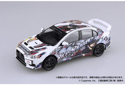 Mihono Bourbon & Rice Shower 1/24 CZ4A Lancer Evolution X Final Edition Ver.2 Itasha Model Kit (Aoshima, 1/24 Scale)