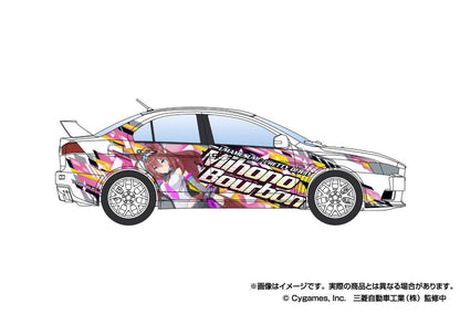 Mihono Bourbon & Rice Shower 1/24 CZ4A Lancer Evolution X Final Edition Ver.2 Itasha Model Kit (Aoshima, 1/24 Scale)