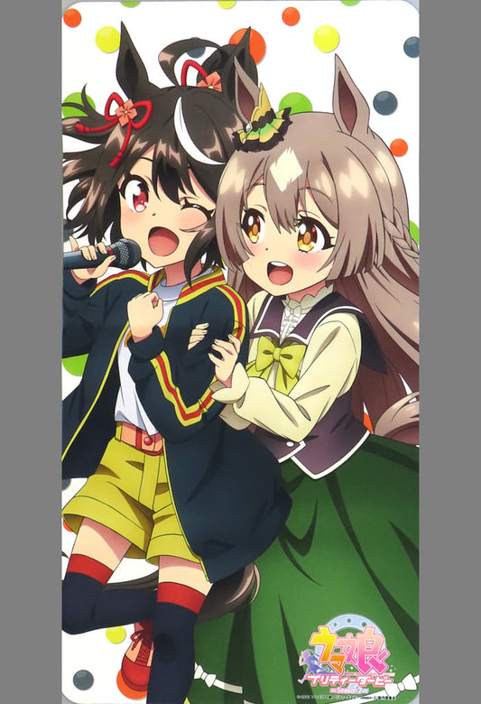 Kitasan Black & Satono Diamond Rubber Playmat - Umamusume Pretty Derby Season 2 (Chara-Ani) 60×30cm - Pre-owned