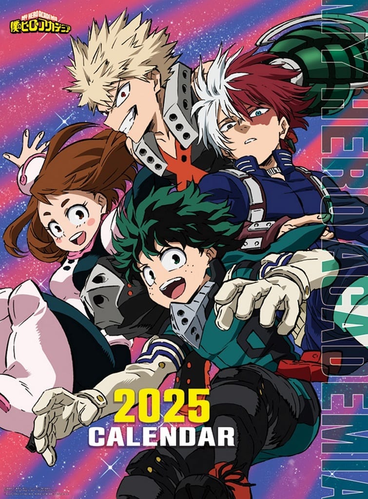 My Hero Academia 2025 Calendar A2 Size 7-Sheet Edition by Ensky Pre-owned
