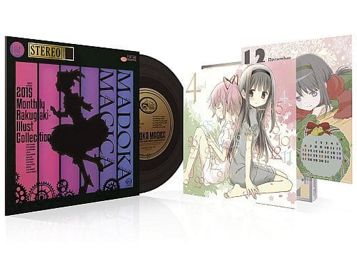 Puella Magi Madoka Magica the Movie: Rebellion 2015 Monthly Rakugaki Illust Collection Desk Calendar - MediaPal (Approx. 31.3 x 31.5 cm) - Pre-owned