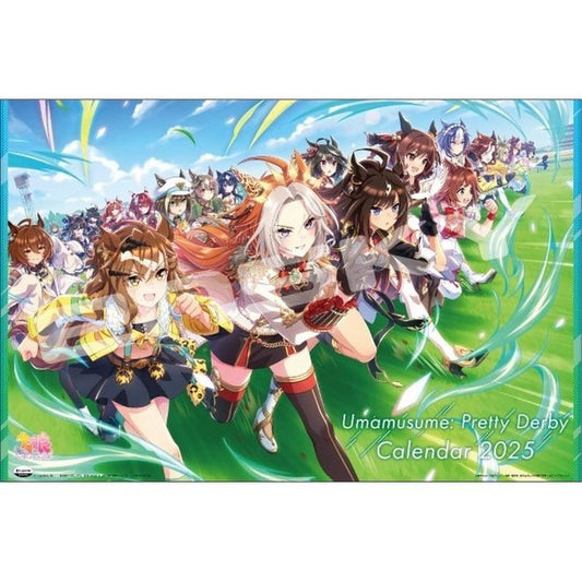 Umamusume Pretty Derby 2025 Wall Calendar (Ensky) B3 14-Sheet — Pre-owned