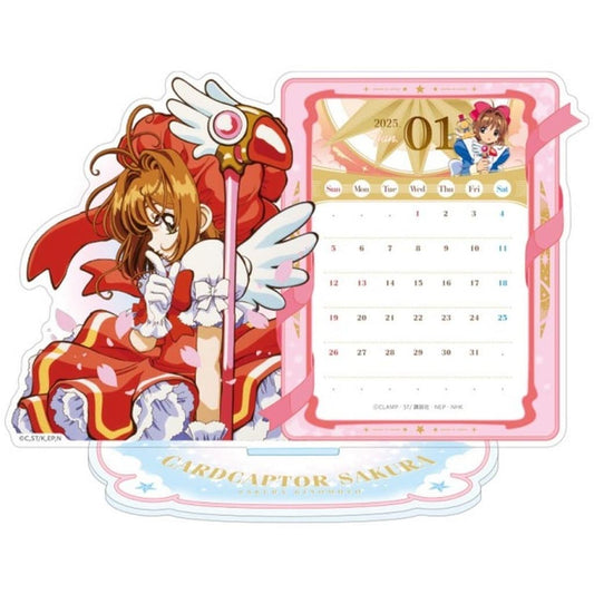 Cardcaptor Sakura 2025 Acrylic Stand Desk Calendar - Ensky - Approx. 11 x 16.3 cm (Pre-owned)