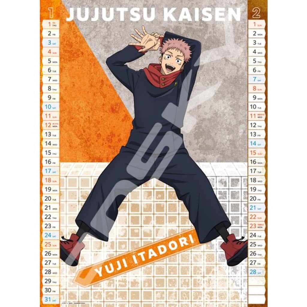 Jujutsu Kaisen 2026 B3 Wall Calendar