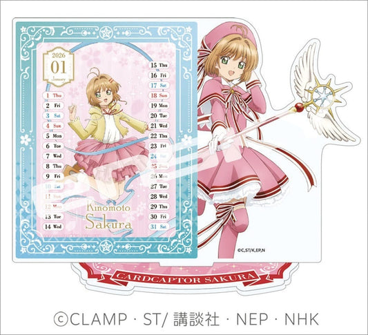 Cardcaptor Sakura 2026 Acrylic Stand Desk Calendar - Ensky - Approx. 11 x 15 cm (Pre-owned)