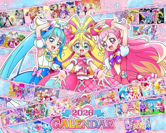 Pretty Cure All Stars 2026 Desk Calendar - Approx. 16 x 20 cm (13-page, Pre-owned, Ensky)