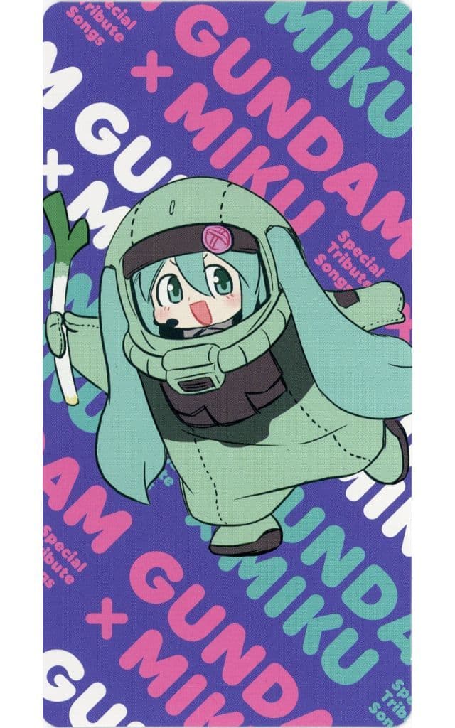 Hatsune Miku 2026 Calendar Card — GUNDAM×MIKU Special Tribute Songs First-Press Bonus (55×106mm, Jan–Dec 2026) (Used)