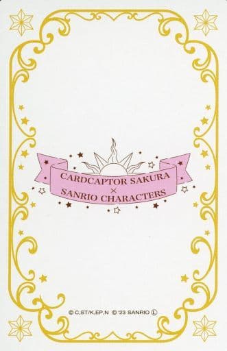 Cardcaptor Sakura x Sanrio Characters Playing Cards (Furyu Amusement Prize) - 54 Cards, Approx. 9 cm - Pre-owned