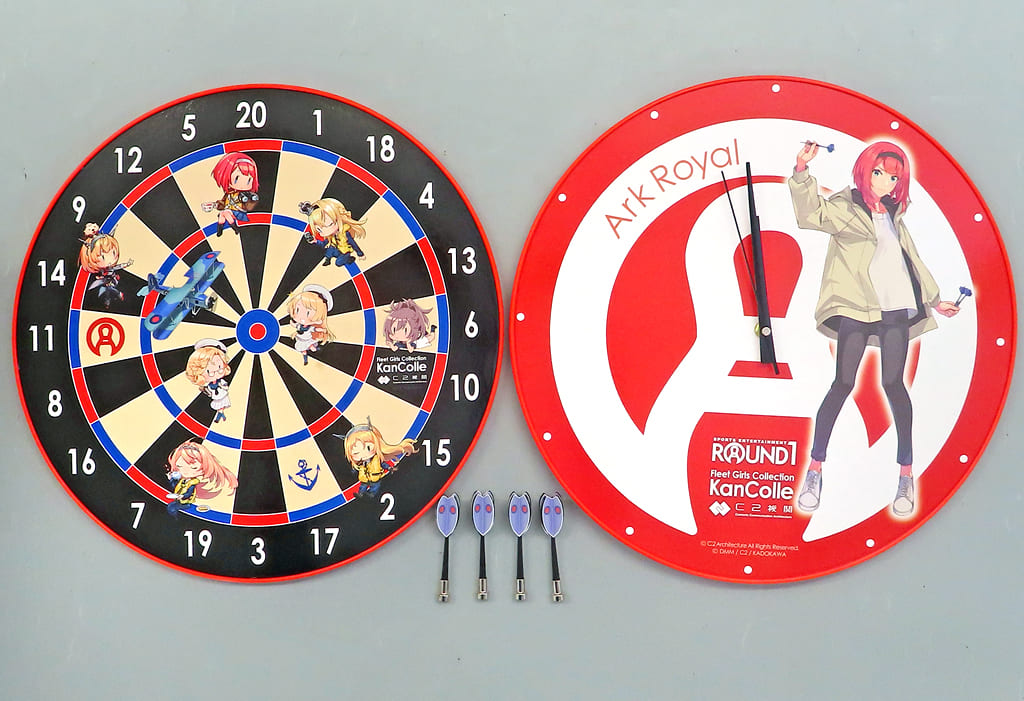 Kantai Collection x ROUND1 Dart Game & Wall Clock Set A Prize