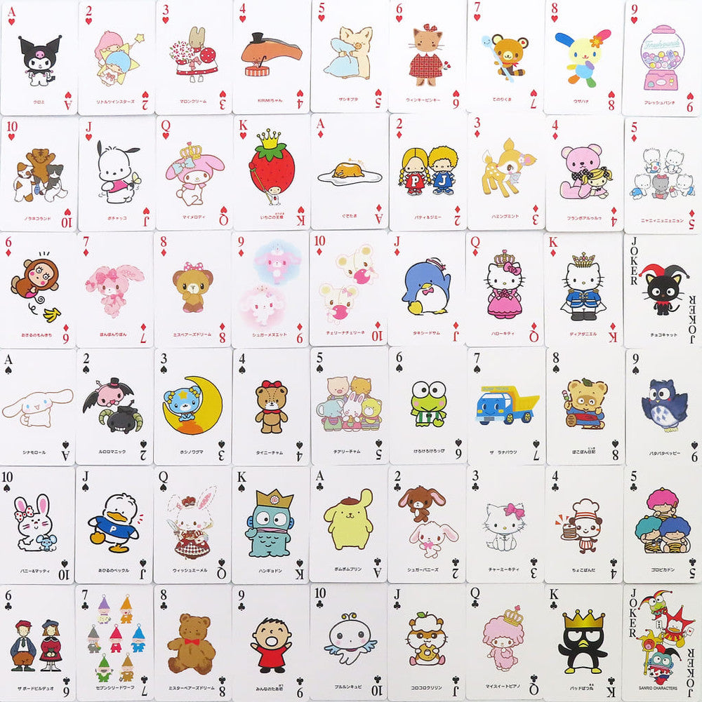 Sanrio Characters Playing Cards Sanrio+ Point Exchange Prize