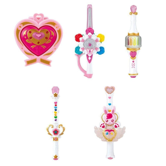 Pretty Cure All Stars Dress-Up Precure DX2: Fight Collection - Complete 5-Piece Set (Bandai, Pre-owned)