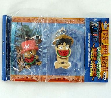 Luffy & Chopper (Watermelon) Figure Mascot Keychain - One Piece - Banpresto