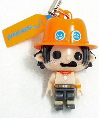 Portgas D. Ace Keychain - One Piece & Toriko Block Collection (Suntory Natchan Campaign) - Pre-owned