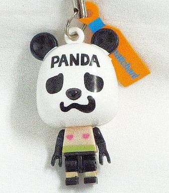 Pandaman Secret Keychain - One Piece & Toriko Block Collection (Suntory Nacchan Campaign, Pre-owned)