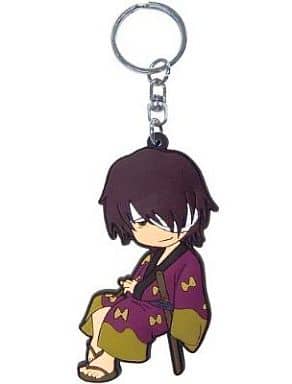 Shinsuke Takasugi Rubber Mascot Keychain from Gintama, Approx. 8 cm, Broccoli, Pre-Owned