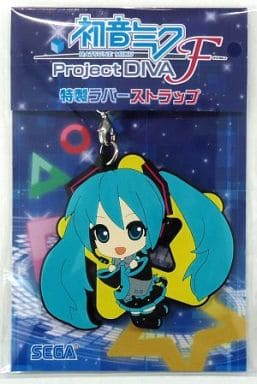 Hatsune Miku Special Rubber Strap - PS3 "Project DIVA F" Pre-order Bonus (Approx. 7 cm) Sega Sammy - Pre-owned