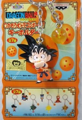 Son Goku Keychain - "Tsukamouze Dragon Ball!" Mascot Key Holder (Banpresto, Approx. 4.5 cm) Pre-owned