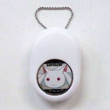 Kyubey Sound Egg Keychain - Puella Magi Madoka Magica Capsule Toy (Takara Tomy Arts, Pre-owned, Approx. 4.5 x 3.5 cm)