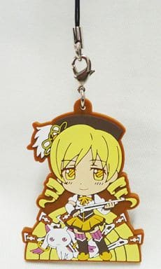 Mami Tomoe & Kyubey Rubber Strap - Puella Magi Madoka Magica The Movie Lottery G Prize (Banpresto) Length Approx. 6.5 cm - Pre-owned