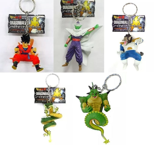 Dragon Ball Z High Quality Keyholder 5-Piece Set - Tobikiri ZENKAI Power Series - Banpresto - Height Approx. 7 cm Each