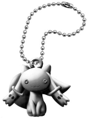 Kyubey Metal Charm Keychain - Puella Magi Madoka Magica Metal Charm Selection (Takara Tomy Arts, Approx. 25–35 mm, Pre-owned)