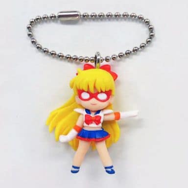 Sailor V Sailor Swing 2 Keychain - Sailor Moon Capsule Toy by Bandai - Length Approx. 43 mm (Pre-owned)