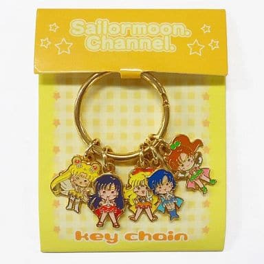 Sailor Moon Channel Exclusive Collection Keychain - Sailor Moon / Sailor Mars / Sailor Jupiter / Sailor Venus - Approx. 2 cm - Pre-owned