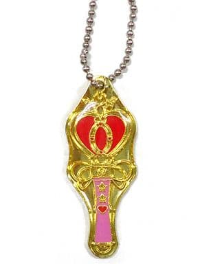 Spiral Heart Moon Rod Keychain - Sailor Moon Makeup Plate 2 Capsule Toy (Bandai) - Approx. 2.5 cm - Pre-owned, No. 6