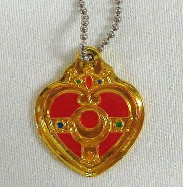 Cosmic Heart Compact Keychain - Sailor Moon Makeup Plate 2 Capsule Toy (Approx. 2.5 cm) - Bandai - Pre-owned, No. 7