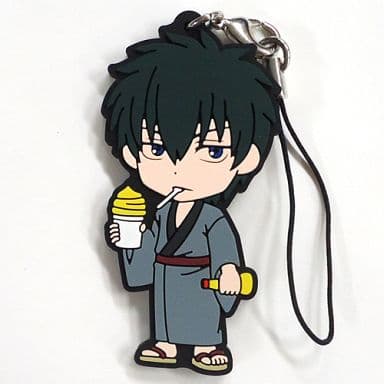 Toshiro Hijikata Gintama Rubber Strap Prize H Award from Summer Festival Shinsengumi Special Alert Collection, Length Approx. 6.5 cm