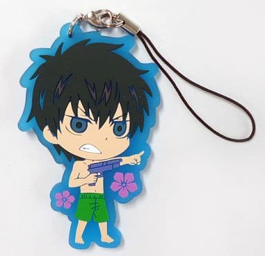 Toshiro Hijikata Gintama Rubber Strap Collection Summer Water Play Edition Movic Approx. 7 cm Pre-Owned
