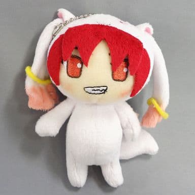 Kyoko Sakura Kyubey Kigurumi Keychain - Puella Magi Madoka Magica the Movie (Beginnings/Eternal) - Aniplex - Length Approx. 11 cm - Pre-owned