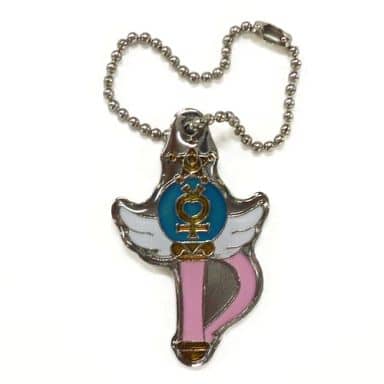 Sailor Mercury Crystal Change Rod Keychain - Sailor Moon Makeup Plate 3 Capsule Toy (Approx. 3 cm, Pre-owned, Bandai), No. 5