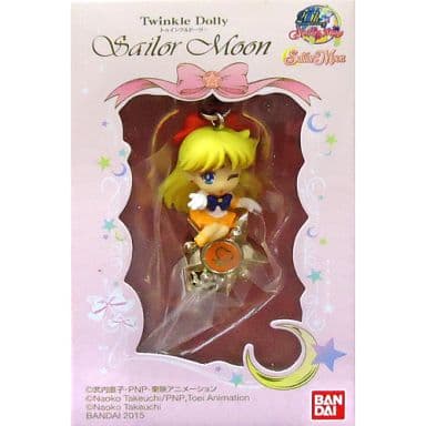 Minako Aino / Sailor Venus & Transformation Stick Twinkle Dolly Keychain Mascot (Sailor Moon) - Bandai - Approx. 45–50 mm - Pre-owned, No. 5